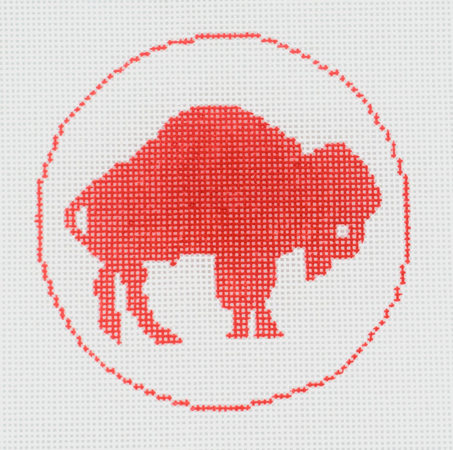 Retro Buffalo Canvas (18 mesh)