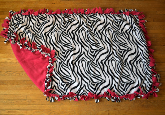 Zebra Tie Blanket